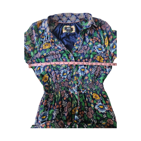 Anthropologie Maeve Ondine Boho Floral Long Sleeve Maxi Dress - Size M - Picture 7 of 7